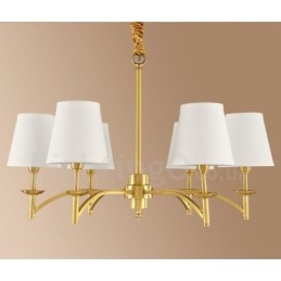 Designer Touch Decorative 6 Light Rustic Lodge Integrated Metal Chandelier