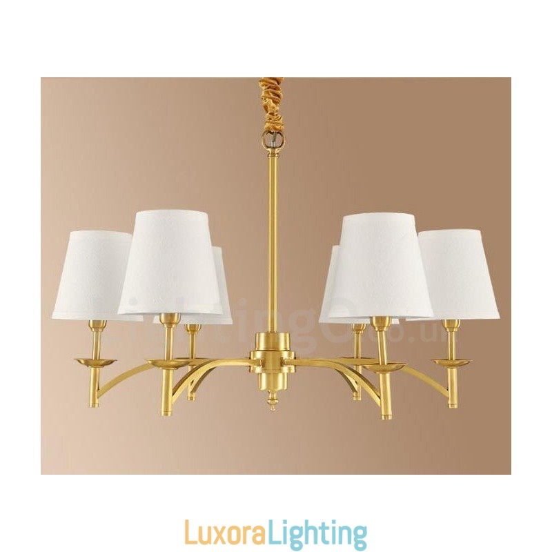 Designer Touch Decorative 6 Light Rustic Lodge Integrated Metal Chandelier