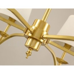 Designer Touch Decorative 6 Light Rustic Lodge Integrated Metal Chandelier