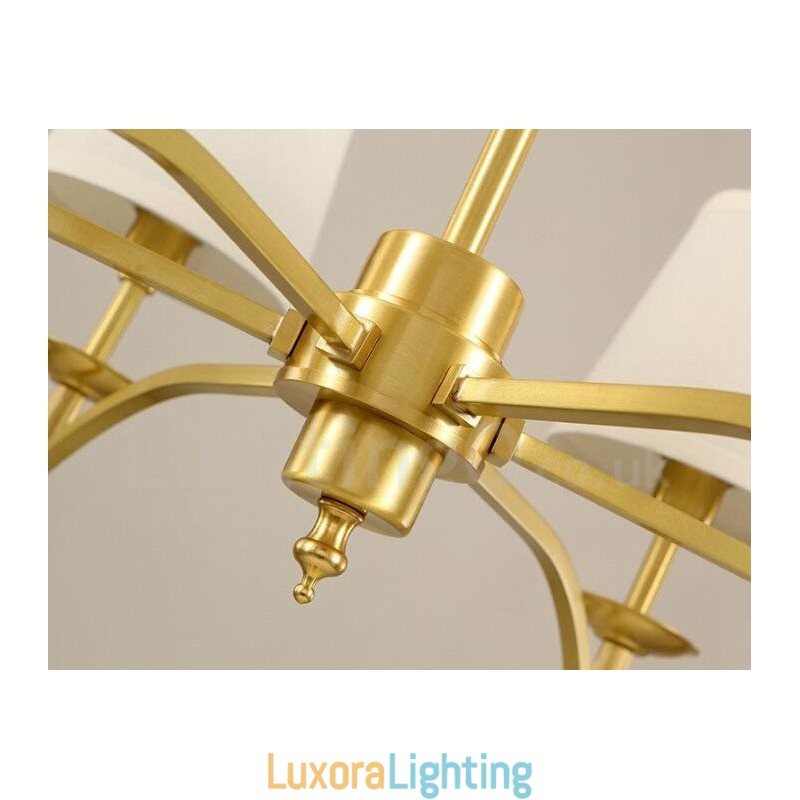 Designer Touch Decorative 6 Light Rustic Lodge Integrated Metal Chandelier