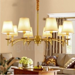 Designer Touch Decorative 8 Light Rustic Lodge Integrated Metal Chandelier
