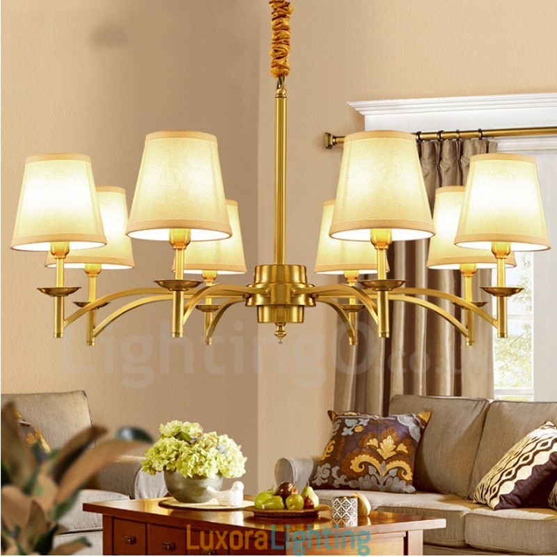 Designer Touch Decorative 8 Light Rustic Lodge Integrated Metal Chandelier