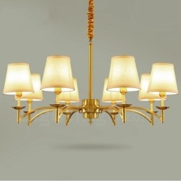 Designer Touch Decorative 8 Light Rustic Lodge Integrated Metal Chandelier