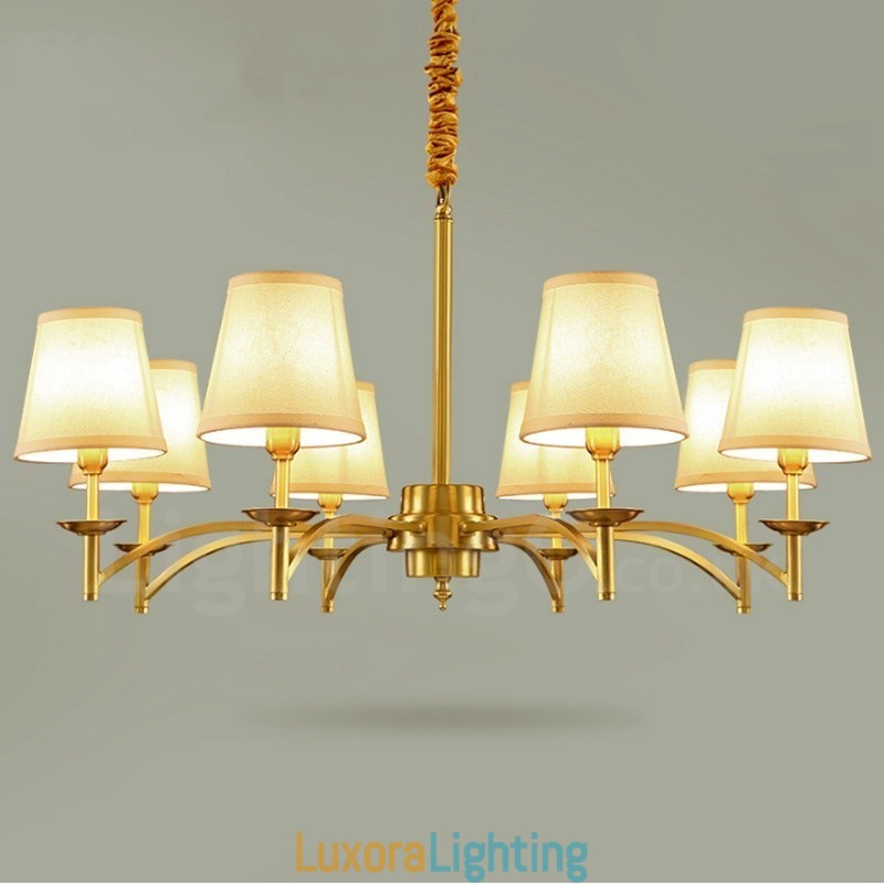 Designer Touch Decorative 8 Light Rustic Lodge Integrated Metal Chandelier