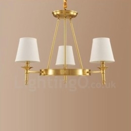 Designer Touch Decorative 3 Light Rustic Lodge Integrated Metal Copper Chandelier