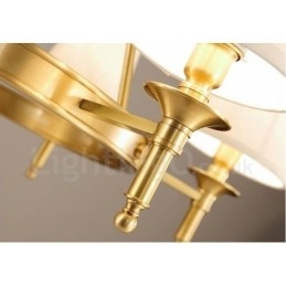 Designer Touch Decorative 3 Light Rustic Lodge Integrated Metal Copper Chandelier