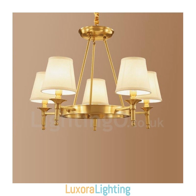 Designer Touch Decorative 5 Light Rustic Lodge Integrated Metal Chandelier