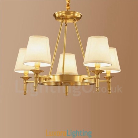 Designer Touch Decorative 5 Light Rustic Lodge Integrated Metal Chandelier