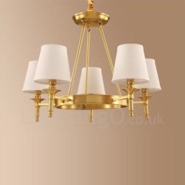 Designer Touch Decorative 5 Light Rustic Lodge Integrated Metal Chandelier