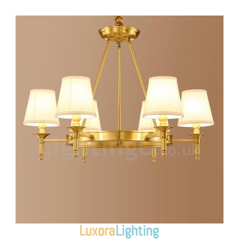 Designer Touch Decorative 6 Light Rustic Lodge Integrated Metal Chandelier