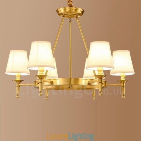 Designer Touch Decorative 6 Light Rustic Lodge Integrated Metal Chandelier