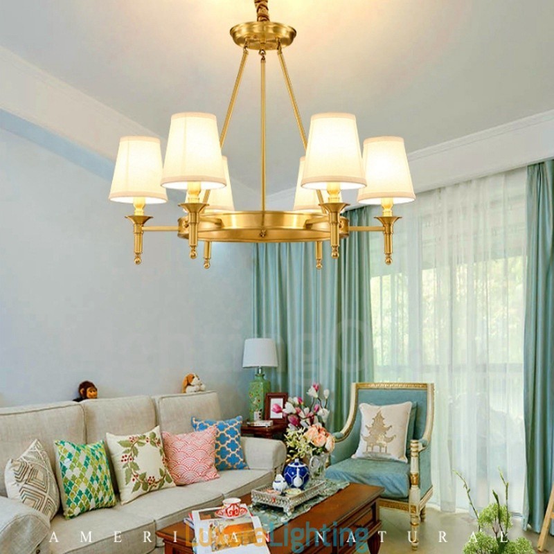 Designer Touch Decorative 6 Light Rustic Lodge Integrated Metal Chandelier