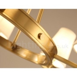 Designer Touch Decorative 6 Light Rustic Lodge Integrated Metal Chandelier