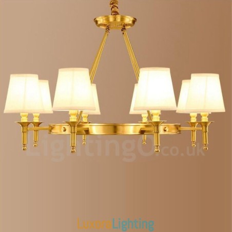 Designer Touch Decorative 8 Light Rustic Lodge Integrated Metal Chandelier