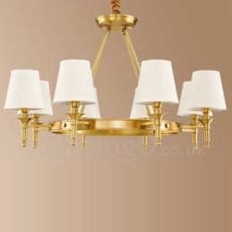 Designer Touch Decorative 8 Light Rustic Lodge Integrated Metal Chandelier