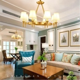 Designer Touch Decorative 8 Light Rustic Lodge Integrated Metal Chandelier