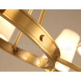 Designer Touch Decorative 8 Light Rustic Lodge Integrated Metal Chandelier