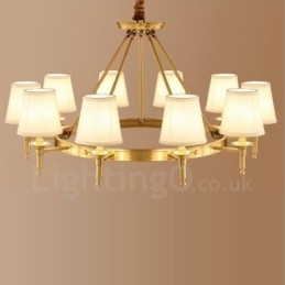 Designer Touch Decorative 10 Light Rustic Lodge Integrated Metal Chandelier