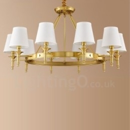 Designer Touch Decorative 10 Light Rustic Lodge Integrated Metal Chandelier