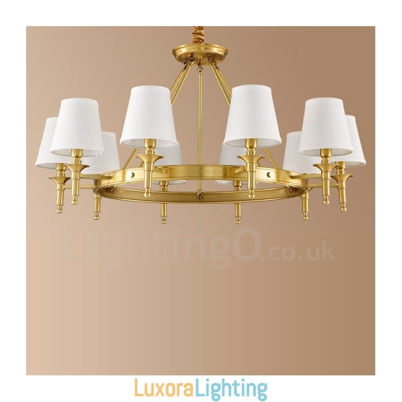 Designer Touch Decorative 10 Light Rustic Lodge Integrated Metal Chandelier
