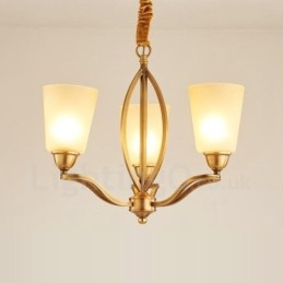 Designer Touch Decorative 3 Light Rustic Lodge Integrated Metal Copper Chandelier