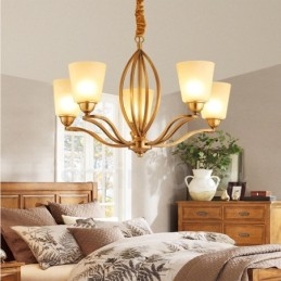 Designer Touch Decorative 5 Light Rustic Lodge Integrated Metal Chandelier
