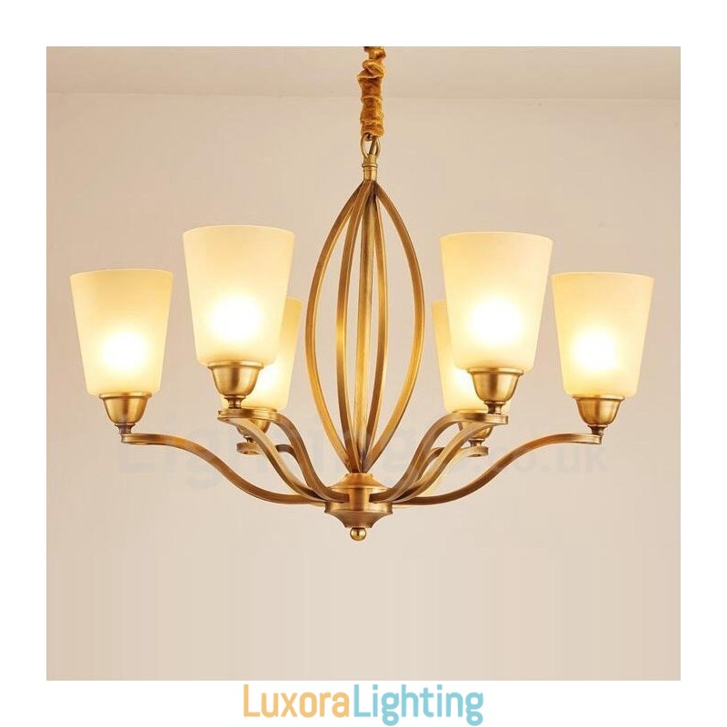 Designer Touch Decorative 6 Light Rustic Lodge Integrated Metal Chandelier