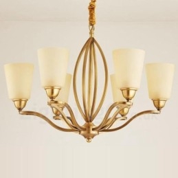 Designer Touch Decorative 6 Light Rustic Lodge Integrated Metal Chandelier