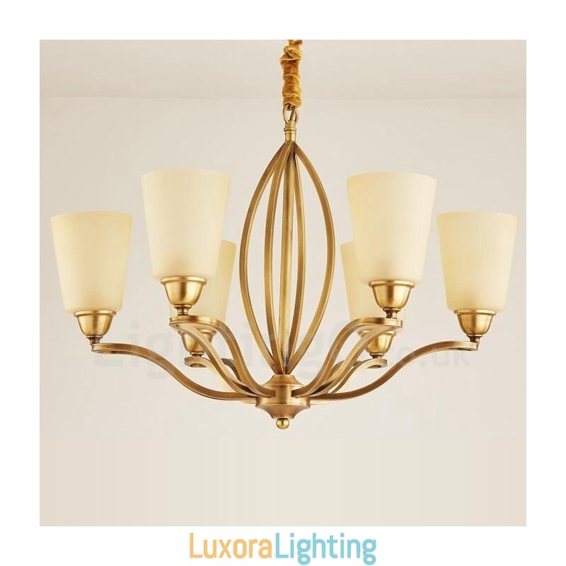 Designer Touch Decorative 6 Light Rustic Lodge Integrated Metal Chandelier