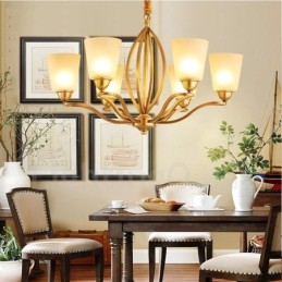 Designer Touch Decorative 6 Light Rustic Lodge Integrated Metal Chandelier