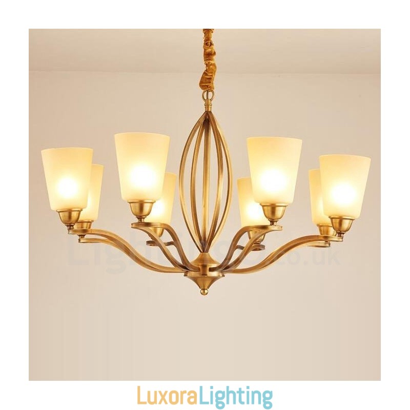 Designer Touch Decorative 8 Light Rustic Lodge Integrated Metal Chandelier