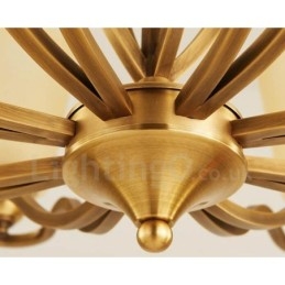 Designer Touch Decorative 8 Light Rustic Lodge Integrated Metal Chandelier