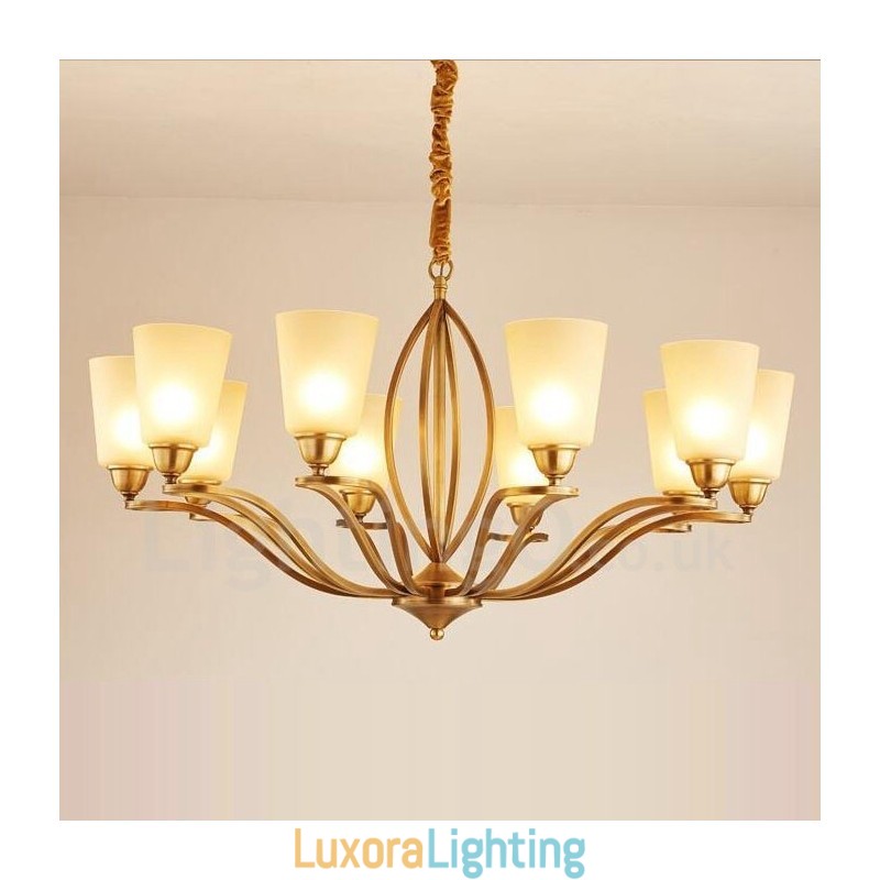 Designer Touch Decorative 10 Light Rustic Lodge Integrated Metal Chandelier