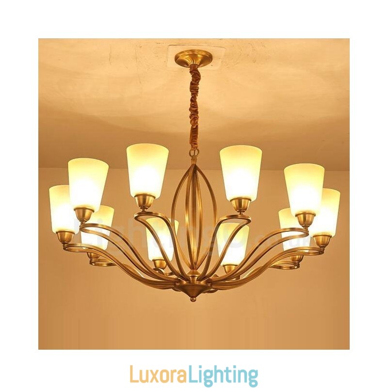 Designer Touch Decorative 10 Light Rustic Lodge Integrated Metal Chandelier