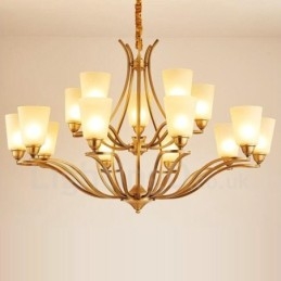 Designer Touch Decorative 15 Light Rustic Lodge Integrated Metal Chandelier