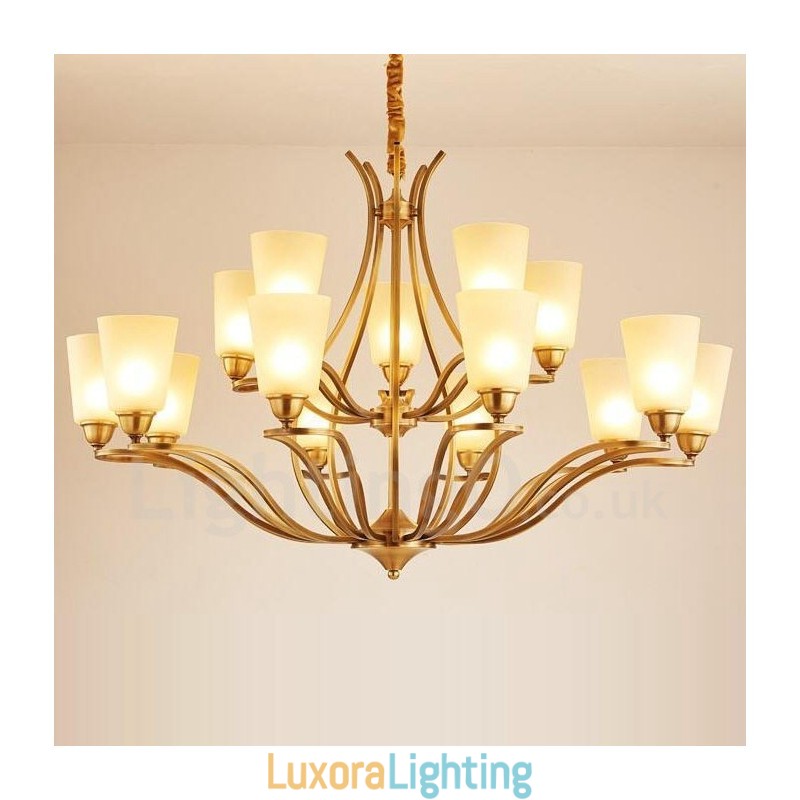 Designer Touch Decorative 15 Light Rustic Lodge Integrated Metal Chandelier