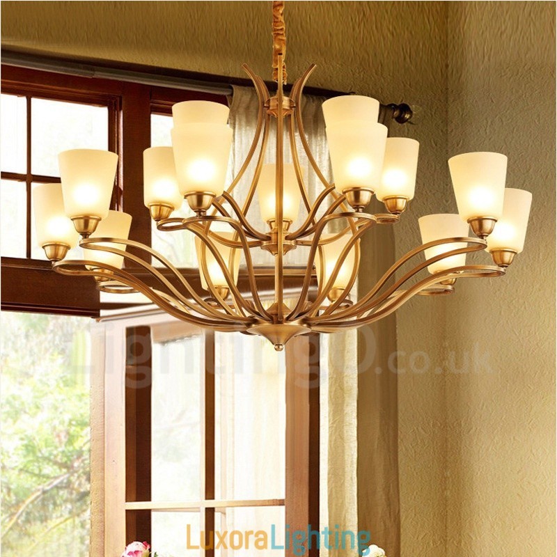 Designer Touch Decorative 15 Light Rustic Lodge Integrated Metal Chandelier