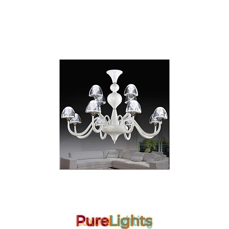 Designer Touch Decorative Modern Minimalist Creative Crystal Mushroom Pendant 8+4