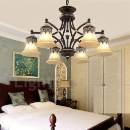 Designer Touch Decorative 6 Light Traditional Classic Integrated Metal Chandelier