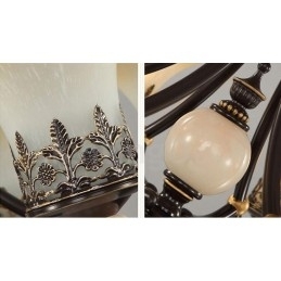 Designer Touch Decorative 6 Light Traditional Classic Integrated Metal Chandelier