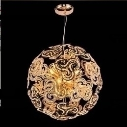Designer Touch Decorative Simple Modern Chandelier Crystal Ball Globe Pendant Light