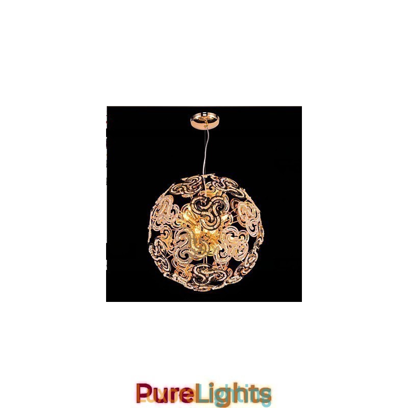 Designer Touch Decorative Simple Modern Chandelier Crystal Ball Globe Pendant Light