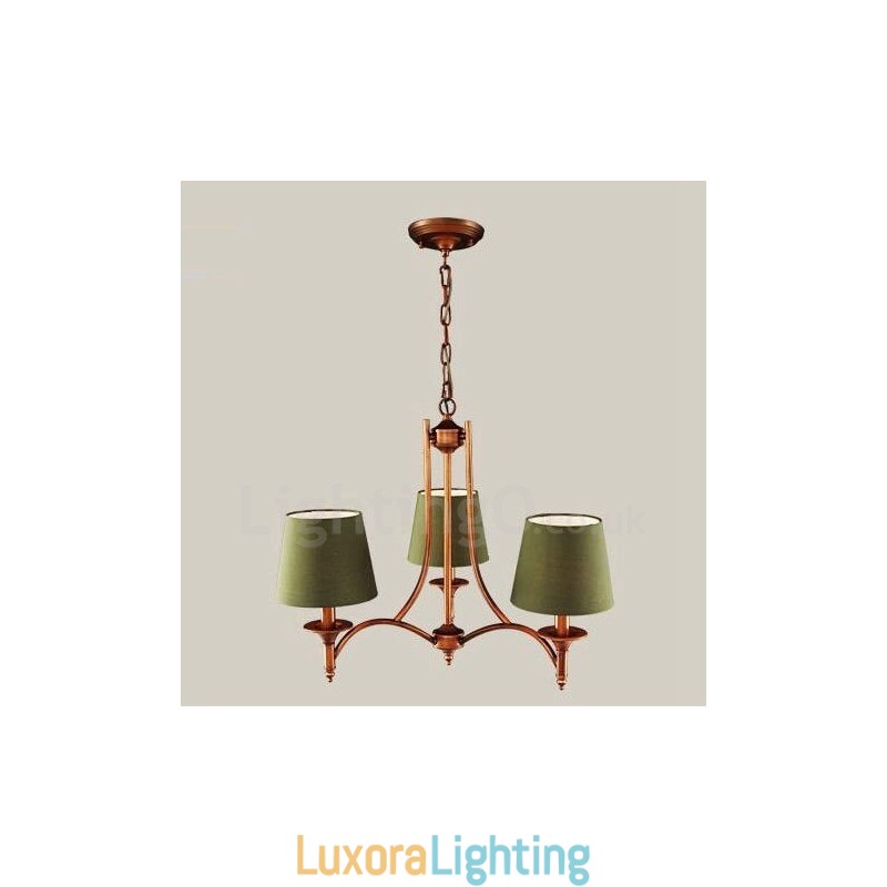 Designer Touch Decorative 3 Light Rustic Lodge Integrated Metal Chandelier
