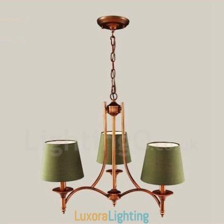 Designer Touch Decorative 3 Light Rustic Lodge Integrated Metal Chandelier