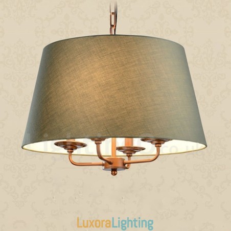 Designer Touch Decorative 4 Light Rustic Lodge Integrated Metal Chandelier