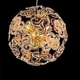 Designer Touch Decorative Simple Modern Chandelier Crystal Ball Globe Pendant Light