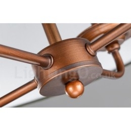 Designer Touch Decorative 4 Light Rustic Lodge Integrated Metal Chandelier