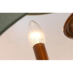 Designer Touch Decorative 4 Light Rustic Lodge Integrated Metal Chandelier