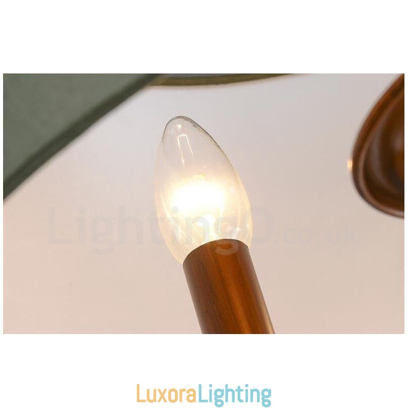 Designer Touch Decorative 4 Light Rustic Lodge Integrated Metal Chandelier