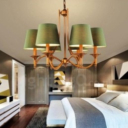 Designer Touch Decorative 6 Light Rustic Lodge Integrated Metal Chandelier